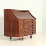 Rosewood secretary by Gianfranco Frattini for Bernini, Italy.