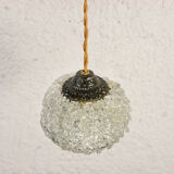 Pair of pearl glass pendant lamps
