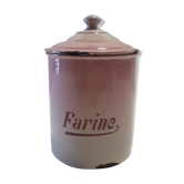 Pots à épices en tôle émaillée farine