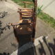 Paire de fauteuils paillées campagnards