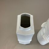 Set of 2 original porcelain op art vase made by Royal Bavaria Kpm Germany, 1970s