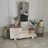 Old asymmetrical art deco dressing table