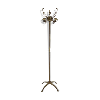 Mid-century Italian Ornate Brass Coat Hanger