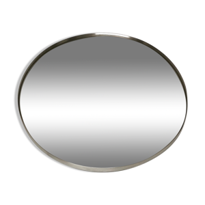 Miroir rond en aluminium de Pierre
