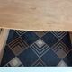 vintage relooked solid birch console