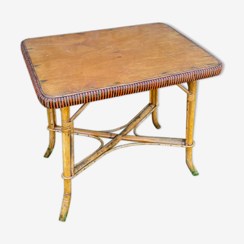 Table de bistro en rotin