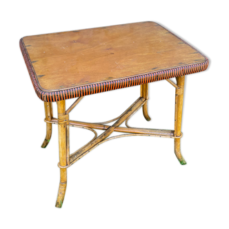 Rattan bistro table