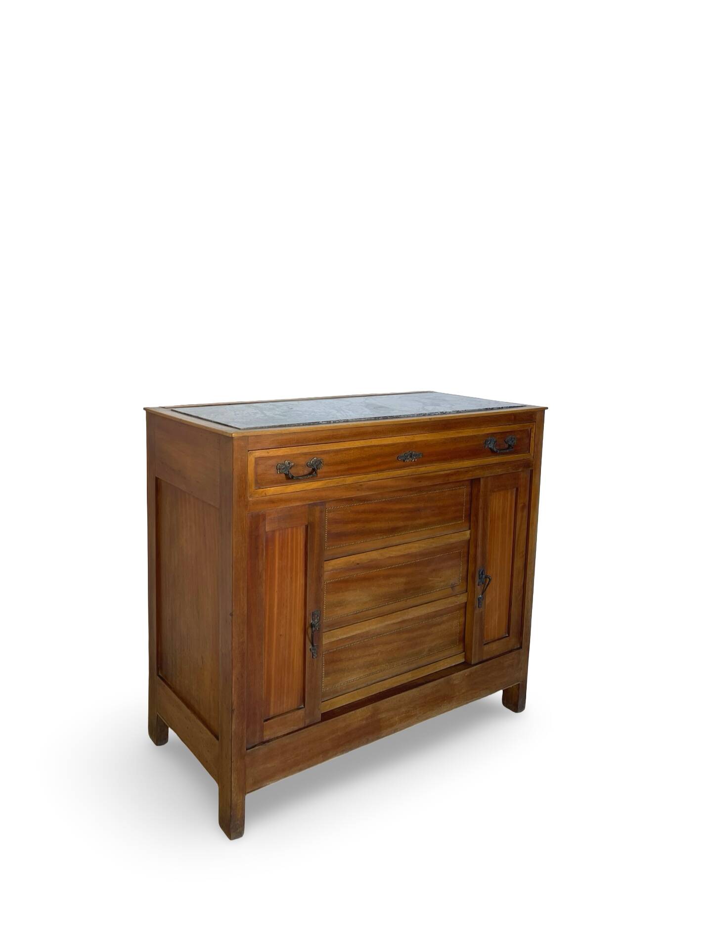 Commode de style Art Déco en bois de cerisier et noyer.