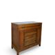 Commode de style Art Déco en bois de cerisier et noyer.