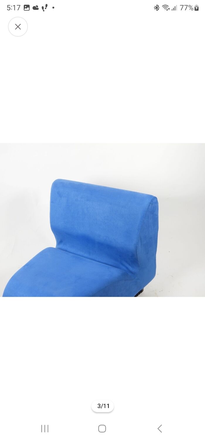 Chauffeuse modulaire bleue Édition Herman Miller