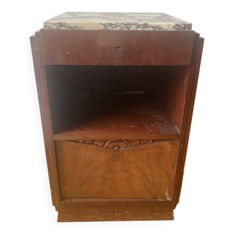 Art deco night table 1936 mahogany rosewood burrier vavona