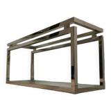 Console en chrome et verre