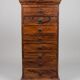 Chest of drawers / Weekly drawer unit with 8 drawers in exotic solid wood (Rosewood / Teak)