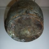 Old iron copper kettle