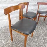 Set of 4 Hans Olsen Scandinavian chairs