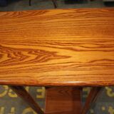Console en bois et rotin "maugrion"