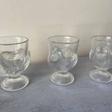 3 glass shells