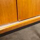 Wardrobe 1970 teak 4 doors half wardrobe half shelf 182 cm