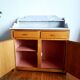 Art Deco marble bathroom cabinet
