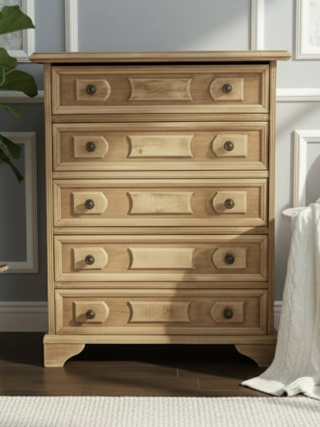 Drawer chest authentic wood