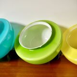 Suspension in green opaline mushroom design 60s-70s