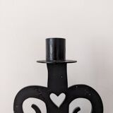 Wrought iron candlestick - height 53 cm