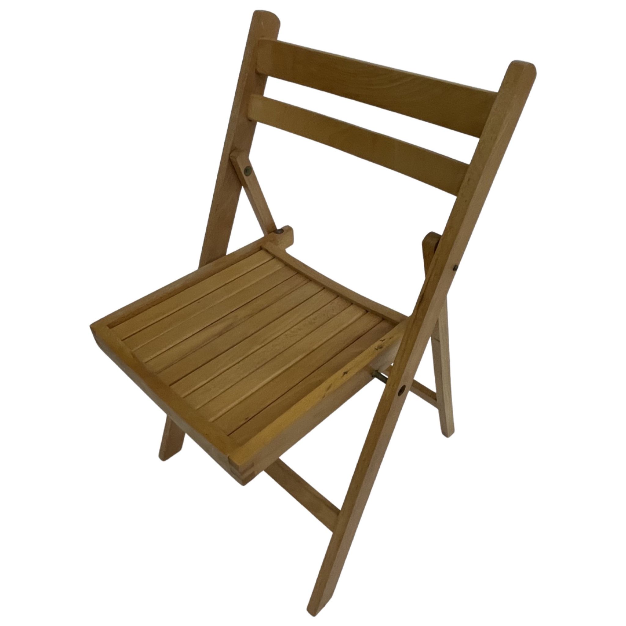Set of four vintage wooden folding chair minimalism design 60s
