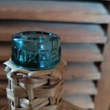 Dame Jeanne Bonbonne Bottle Touque bluish glass wicker Dp 1122414