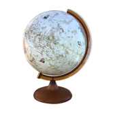 Old globe world map tecnodidattica beige