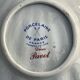 Paris porcelain shell-shaped pocket emptier with vintage poppy decoration