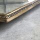 Italian brass mirror from the 50s 77x42cm