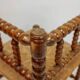 Classic vintage bobbin corner armchair
