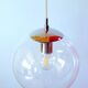 Glass globe pendant light