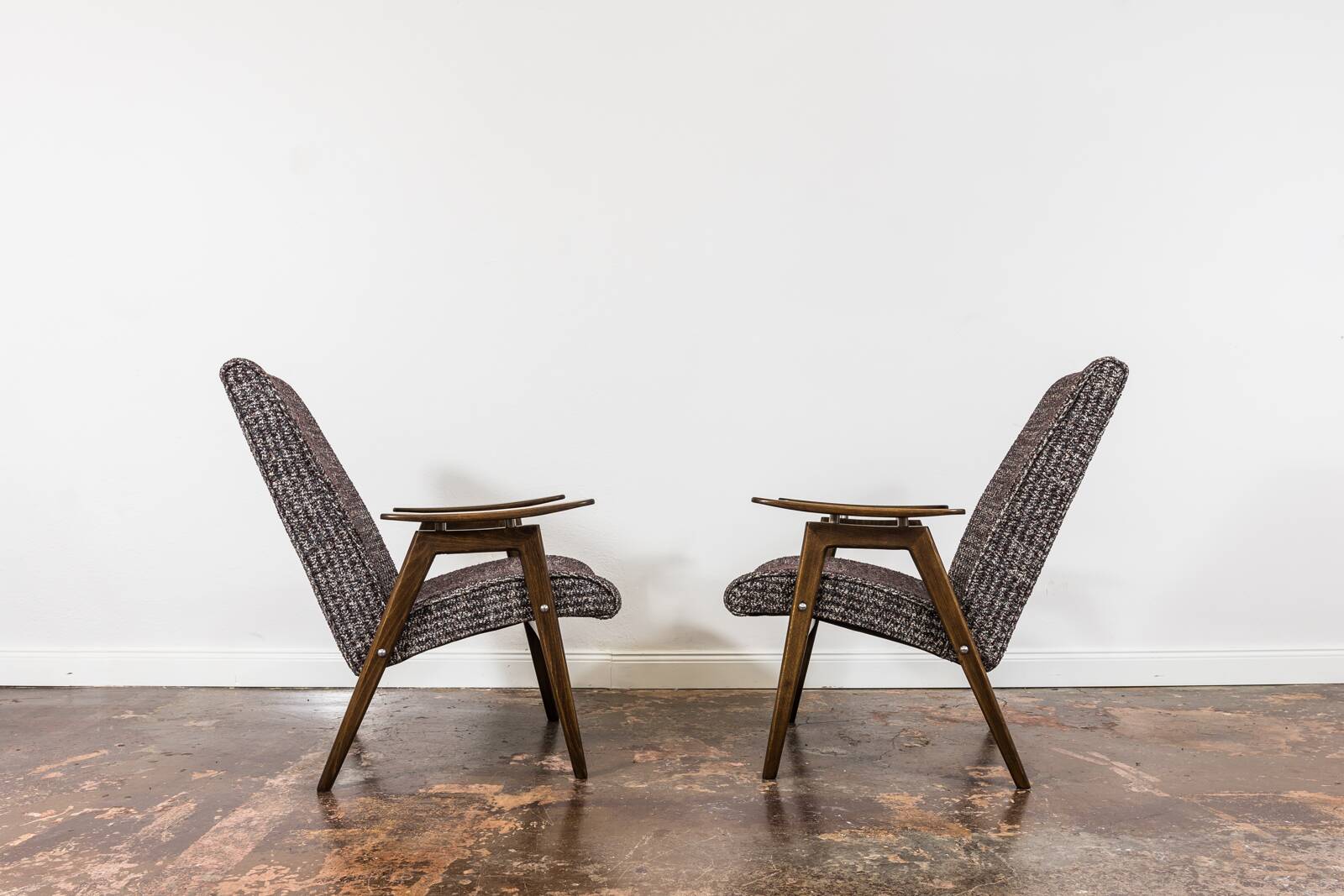 Vintage armchairs by jaroslav šmídek, ton, czechoslovakia, 1960, set of 2