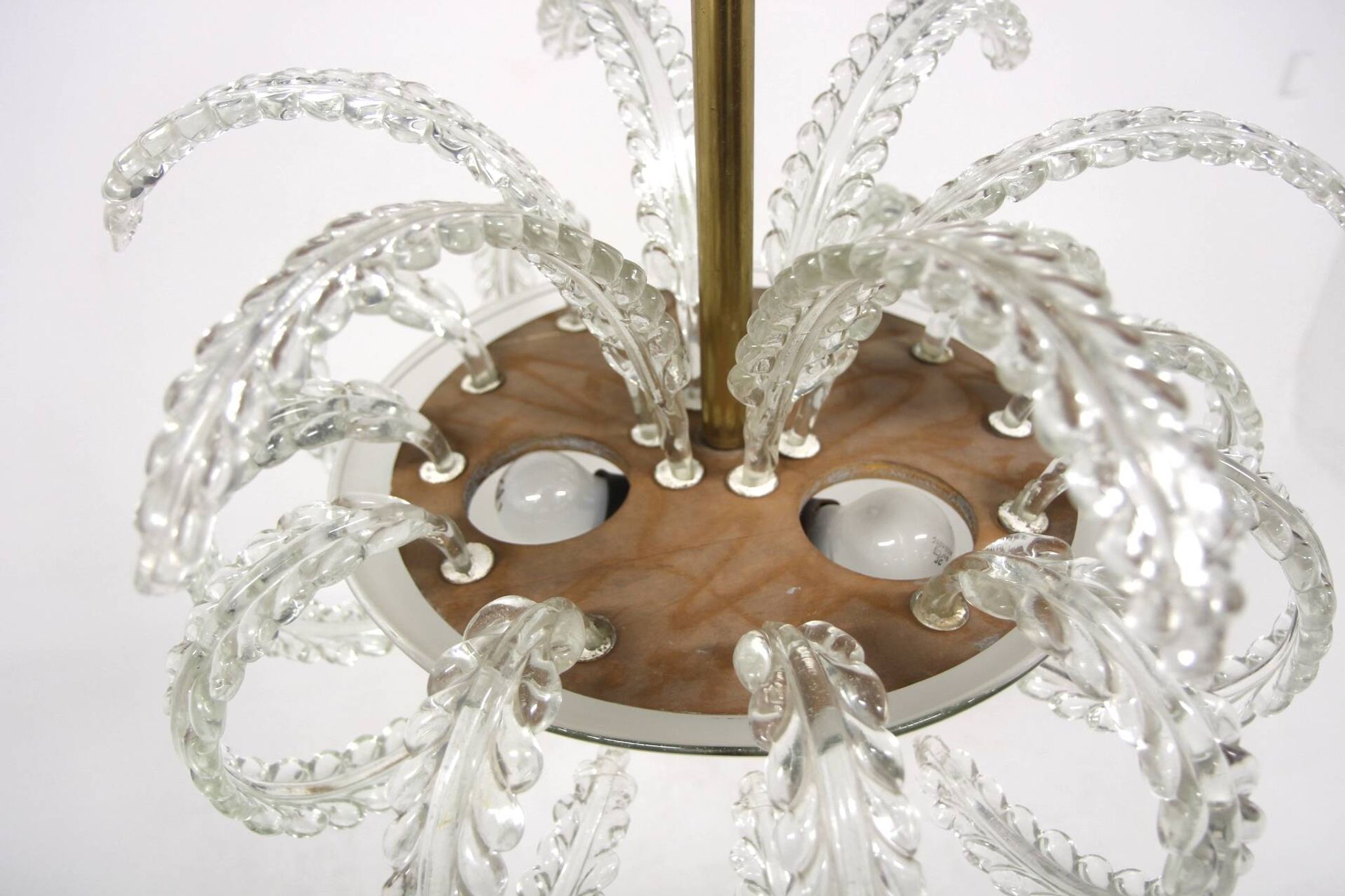 Carl Fagerlund pendant light for Orrefors, Sweden, 1950
