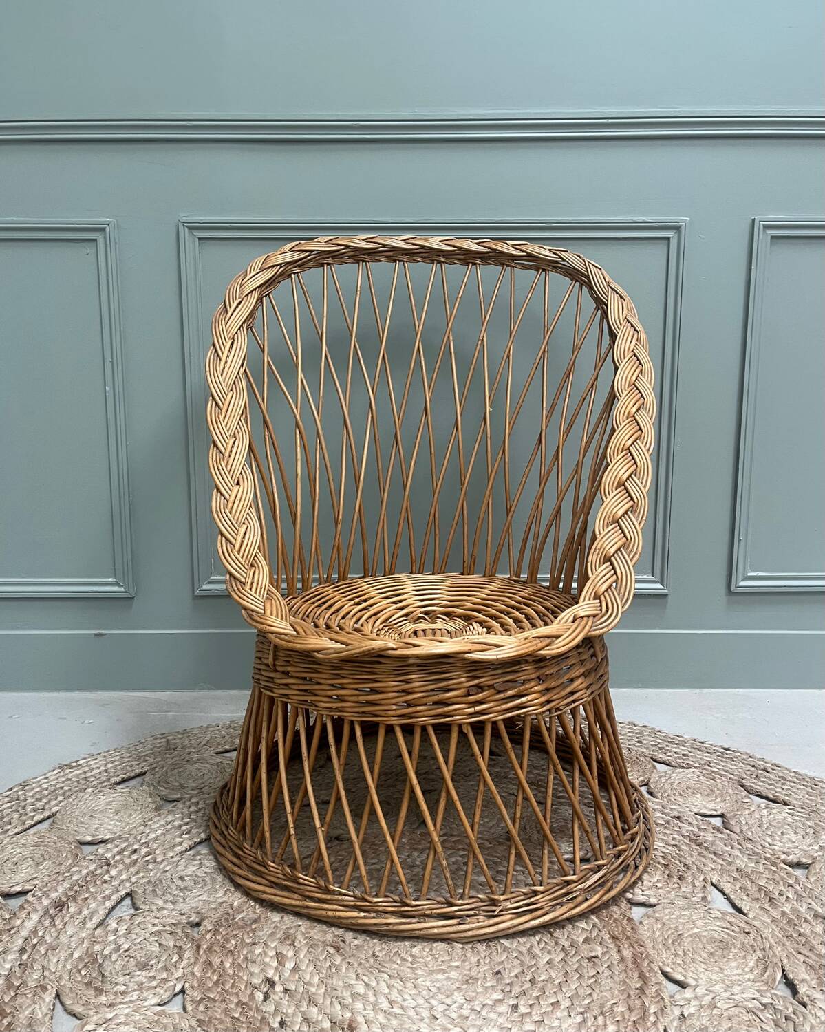 Fauteuil en rotin pour enfants