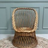 Rattan armchair for children
