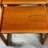 60s 70s Teak Nesting Tables side tables by Salin Nybor Denmark Design