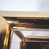 Brass and glass end table from the 70s