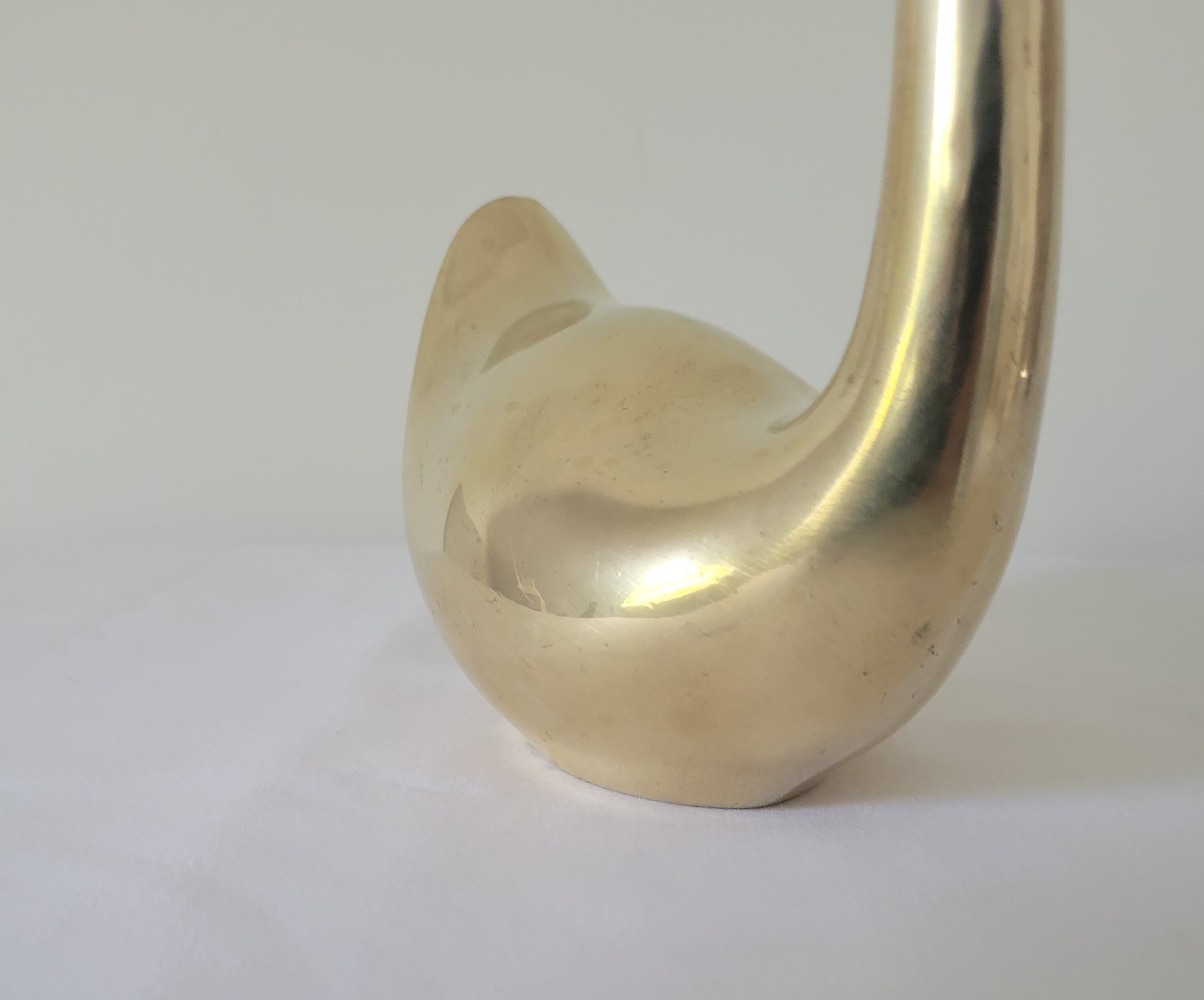 Brass swan
