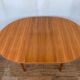 Round table in teak with vintage butterfly extension from the 1960s