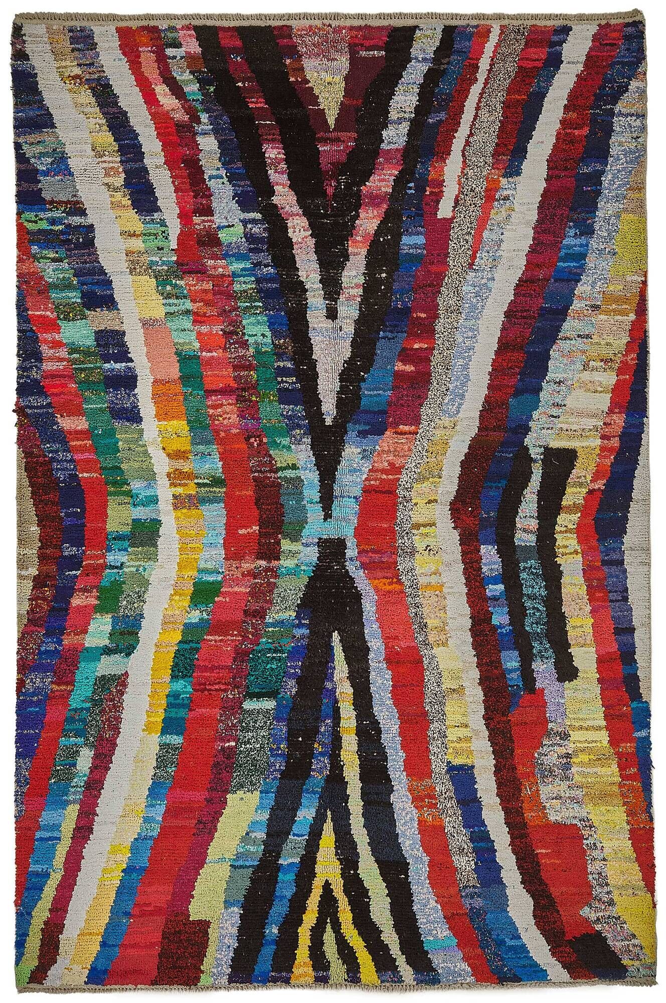 Handwoven Turkish Recycled Boho Rug 210 cm x 315 cm