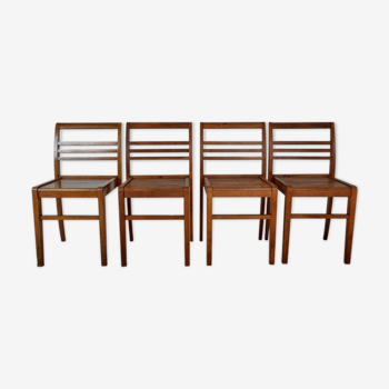 Lot de 4 chaises de René Gabriel 1948