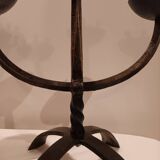 Pair of brutalized candlesticks