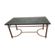 Marble and brass coffee table