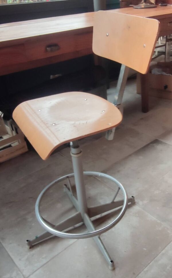 Chaise d atelier vintage/chaise industrielle