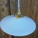 White opaline suspension complete with claw wire, socket and ceiling light