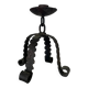 Brutalist iron candlestick Folk art