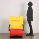 Vintage armchair from the 1980s, Ligne Roset Zen design by Claude Brisson.
