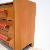 Vintage oak chest of drawers 3t 1960